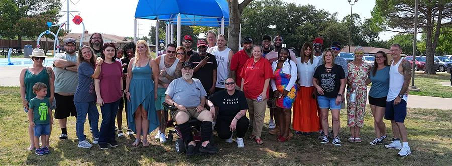 2025 Dallas barbecue attendees pose